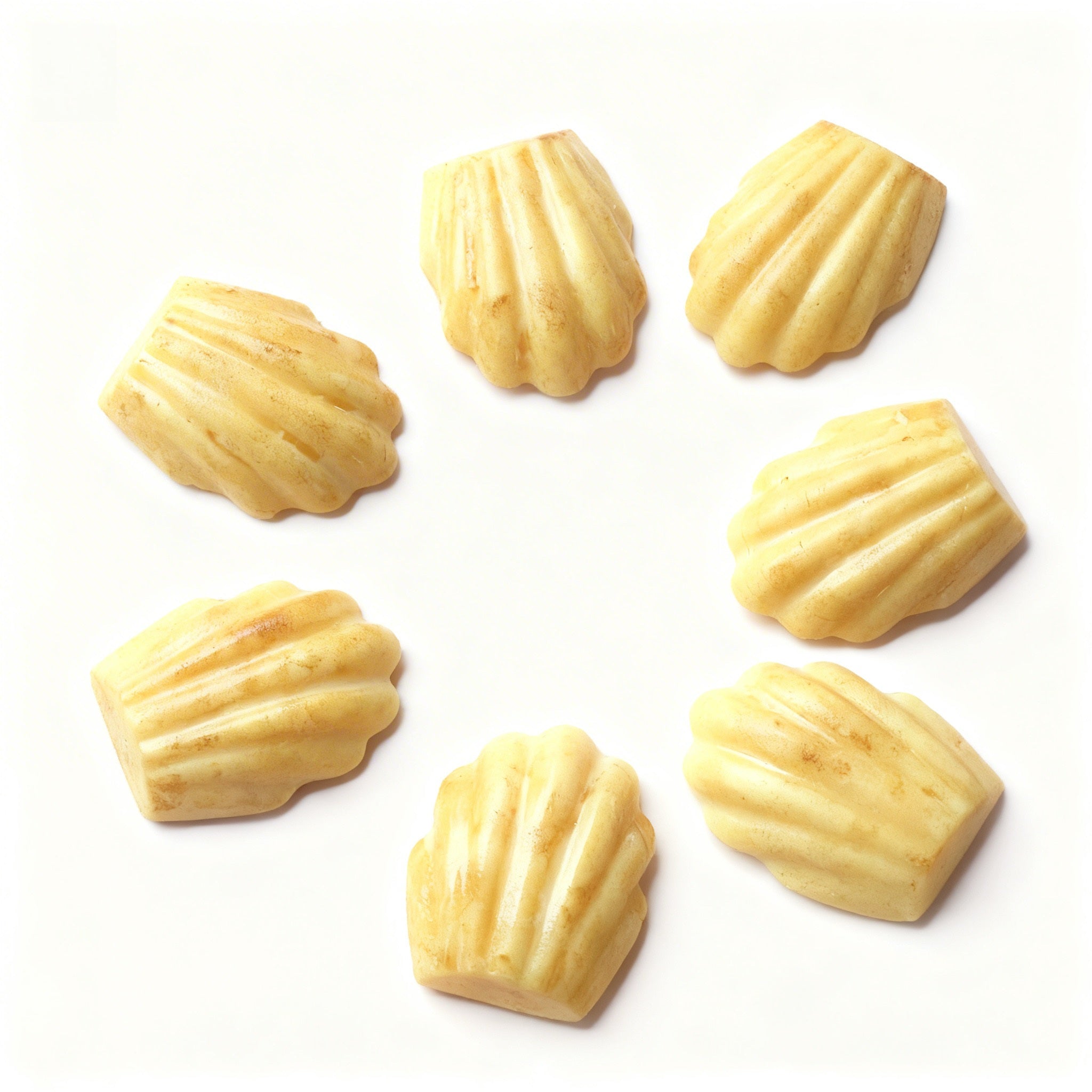 fondants en cire de soja en forme de madeleines.